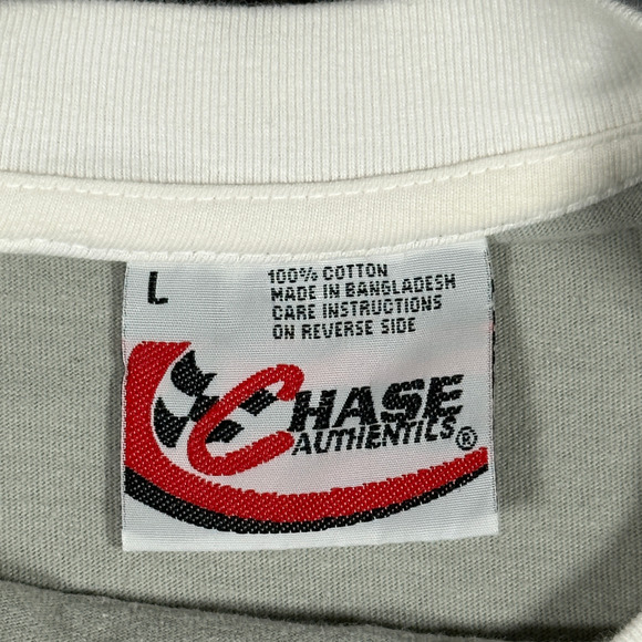 Vintage Dale Earnhardt Jr Shirt Adult LARGE Gray Budweiser NASCAR Auto Race Y2K - Picture 4 of 8